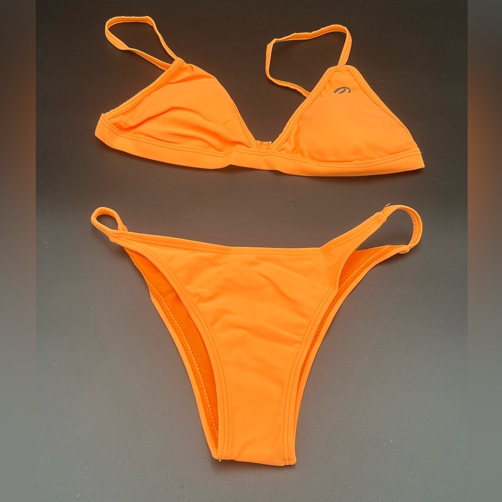Dixxon Bright Orange Bikini New With Tags Sz Med